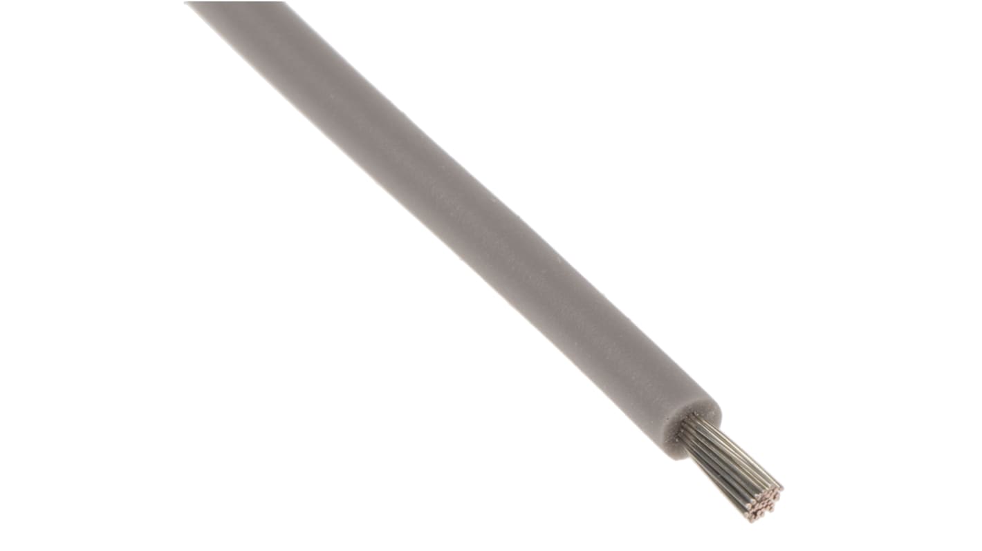Lapp ÖLFLEX HEAT Series Grey 1 mm² Hook Up Wire, 17 AWG, 19/0.25 mm, 100m, Silicone Insulation, 50106