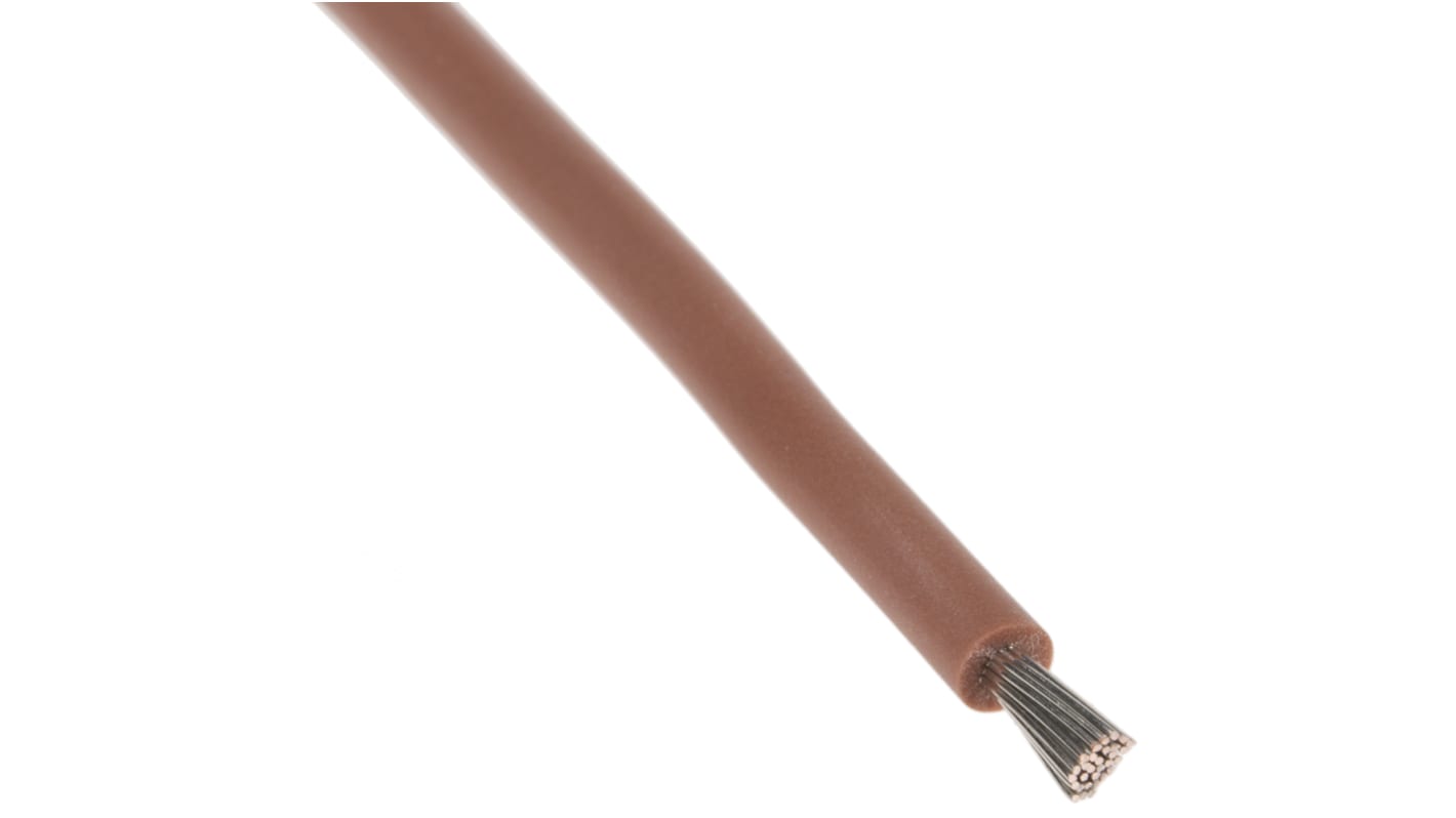 Lapp ÖLFLEX HEAT Series Brown 1.5 mm² Hook Up Wire, 15 AWG, 19/0.25 mm, 100m, Silicone Insulation, 51003