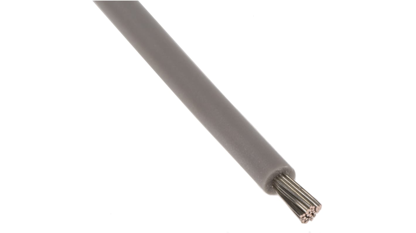 Lapp ÖLFLEX HEAT Series Grey 1.5 mm² Hook Up Wire, 15 AWG, 19/0.25 mm, 100m, Silicone Insulation, 51106