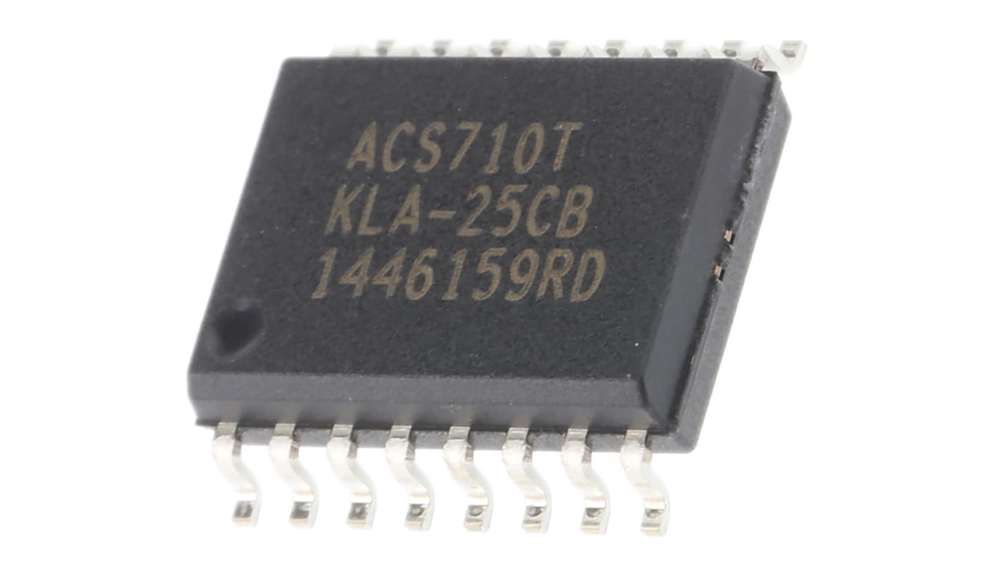 Allegro Microsystems, ホール効果センサ, 16-Pin SOIC W ホール効果センサ ACS710KLATR-25CB-T