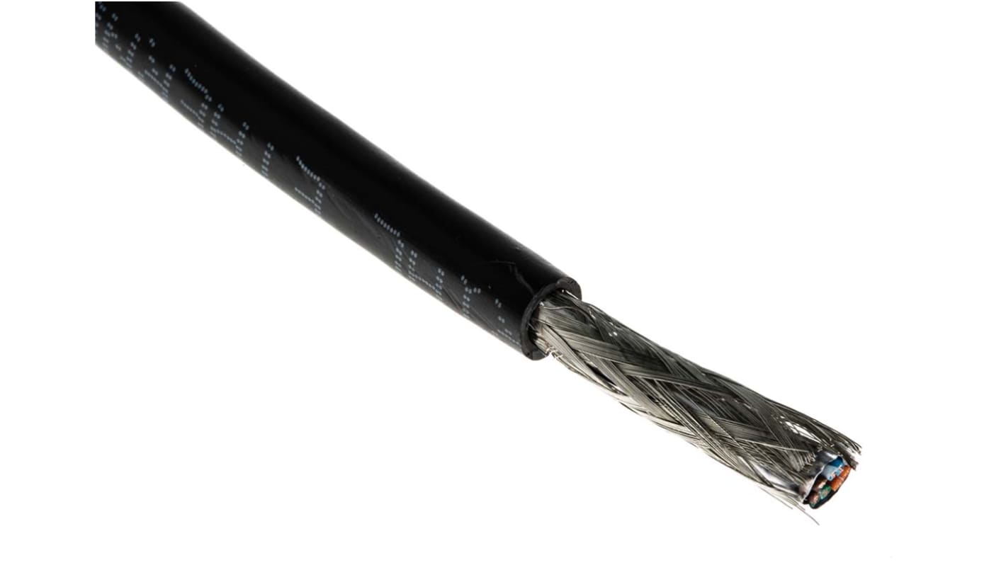 Belden 74002E Ethernetkabel Cat.5e, 305m, Schwarz Verlegekabel SF/UTP, Aussen ø 6.5mm, PVC