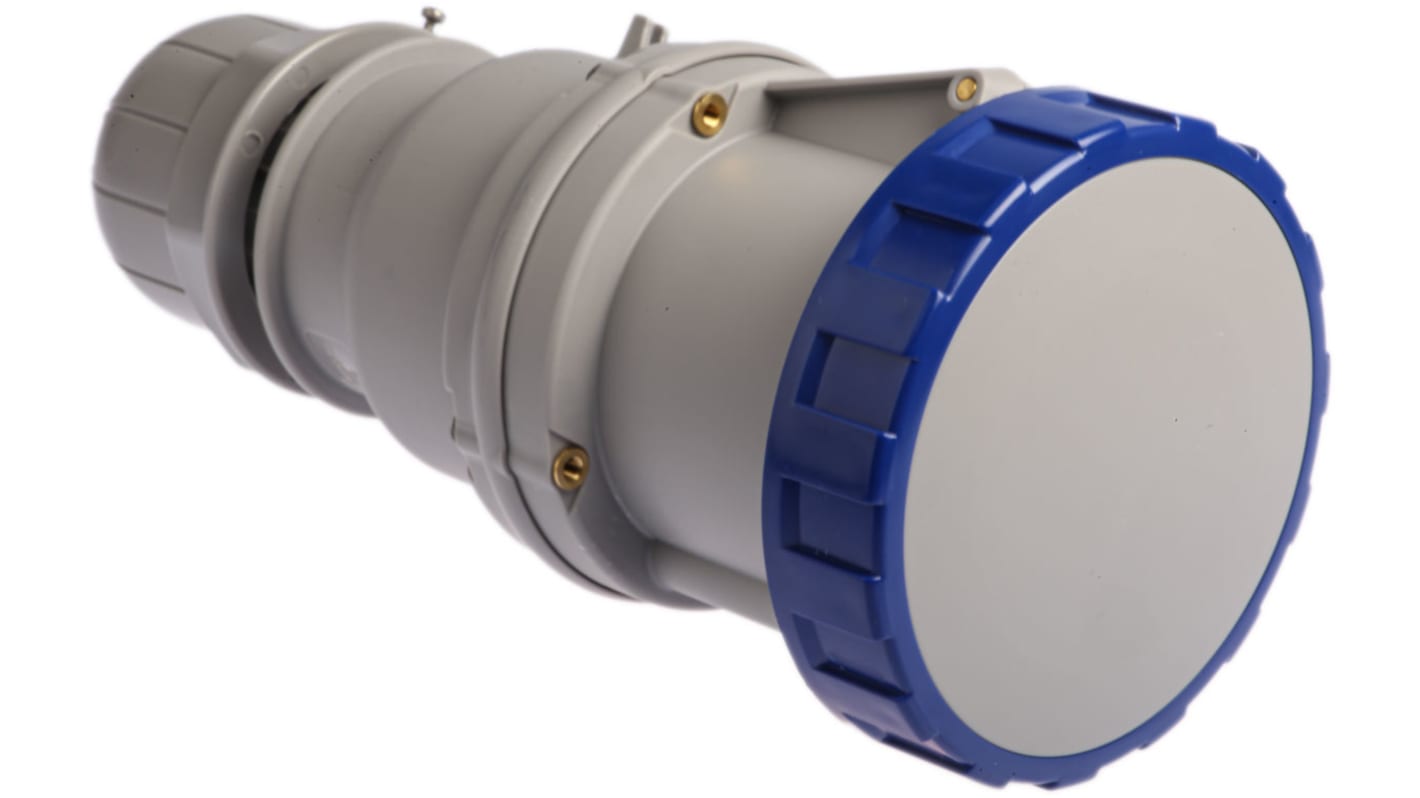 Scame IP66, IP67 Blue Cable Mount 2P + E Industrial Power Socket, Rated At 63A, 230 V