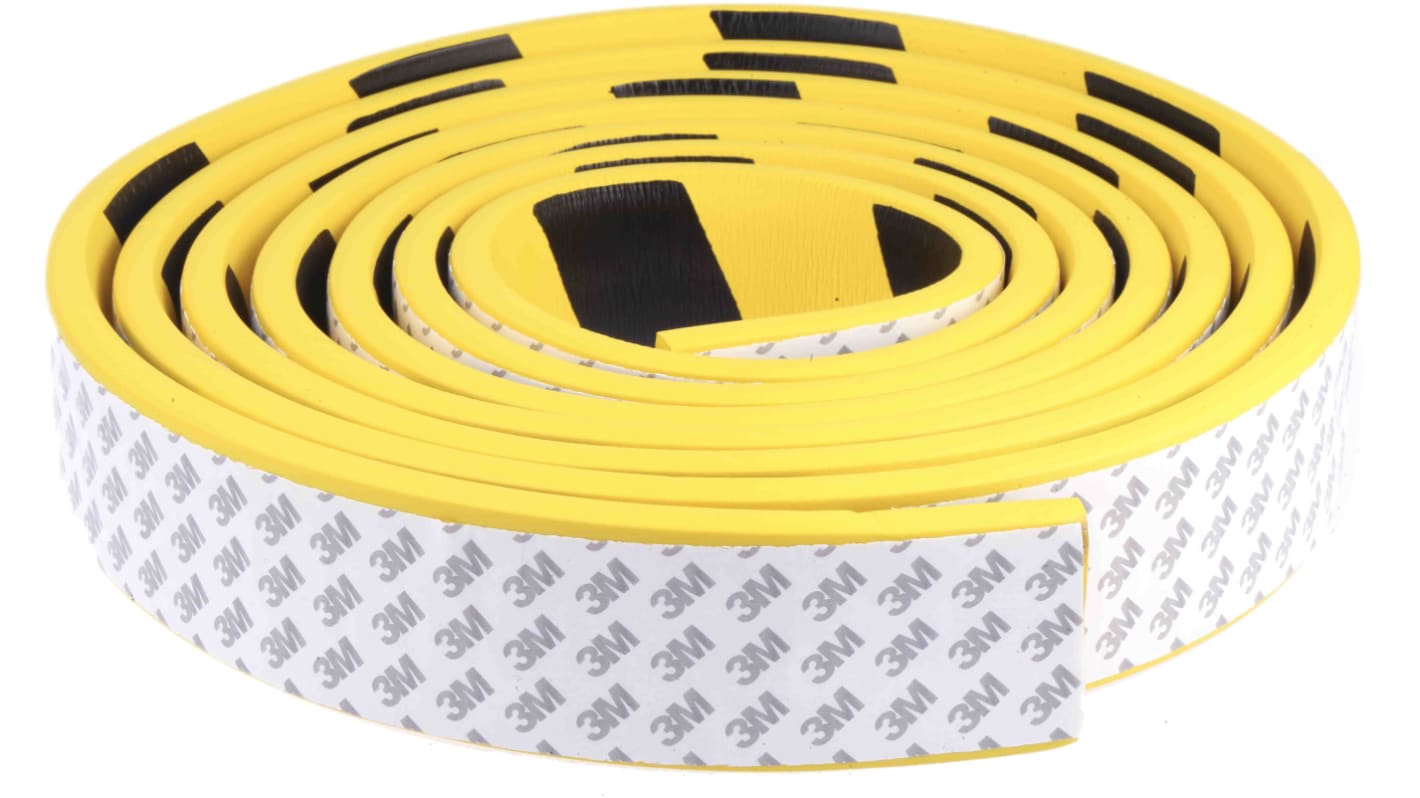 RS PRO Black/Yellow Impact Protector 5m x 60mm