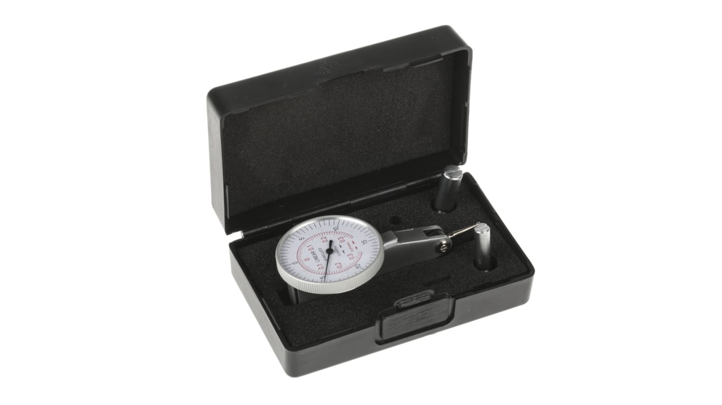 Reloj palpador RS PRO, , Imperial y Métrico, med. máx. +0.8mm, precisión ±0,008 mm, resolución 0,01 mm