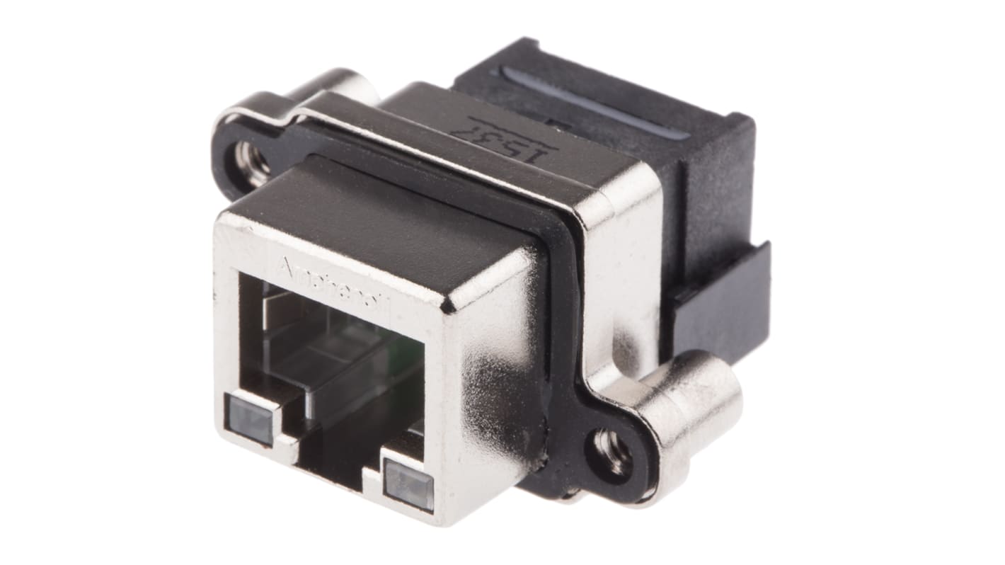 Connettore RJ45 Femmina Amphenol Communications Solutions, 8 vie, Montaggio con foro passante