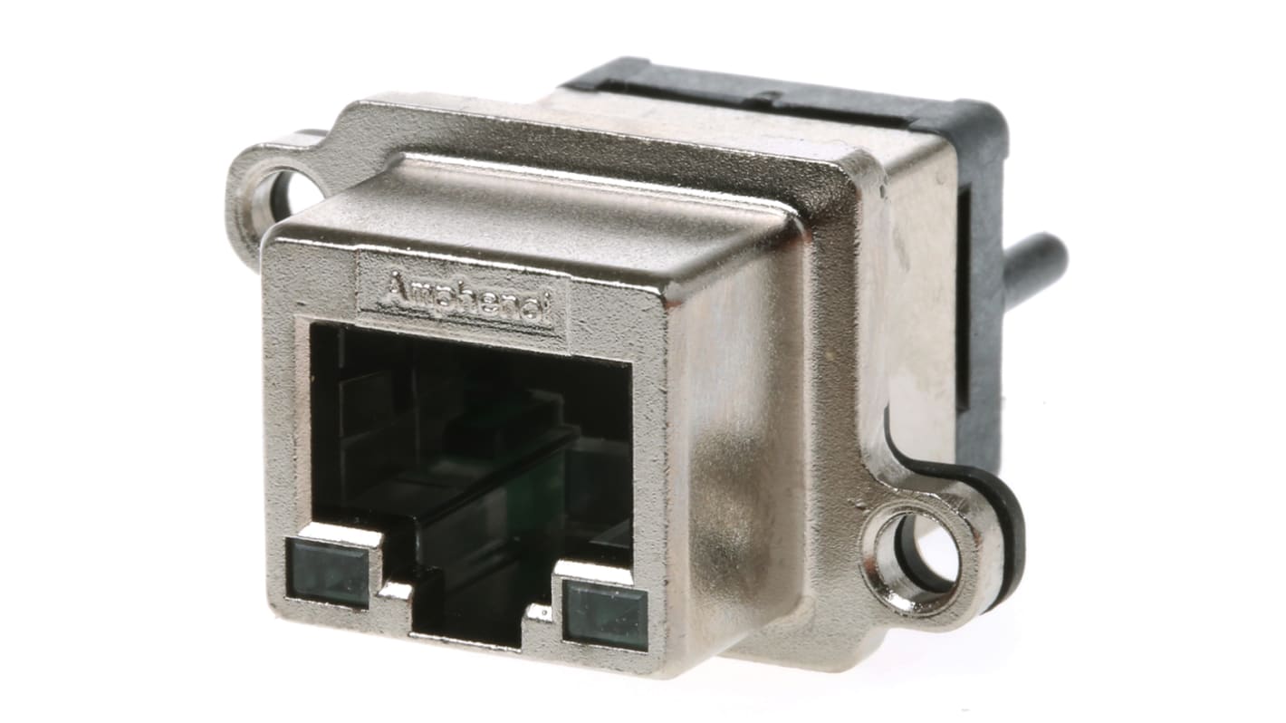 Amphenol Communications Solutions MRJ Series Female RJ45 Connector, Through Hole Straight 1 Port 8 -Way