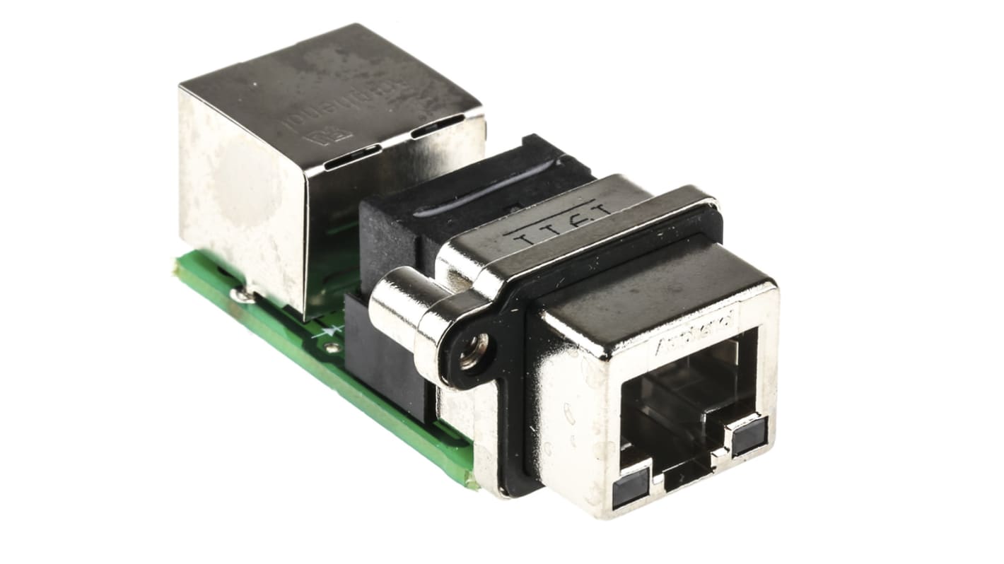 Amphenol ICC MRJ Series Female to Female RJ45 Connector, Through Hole, Cat5e