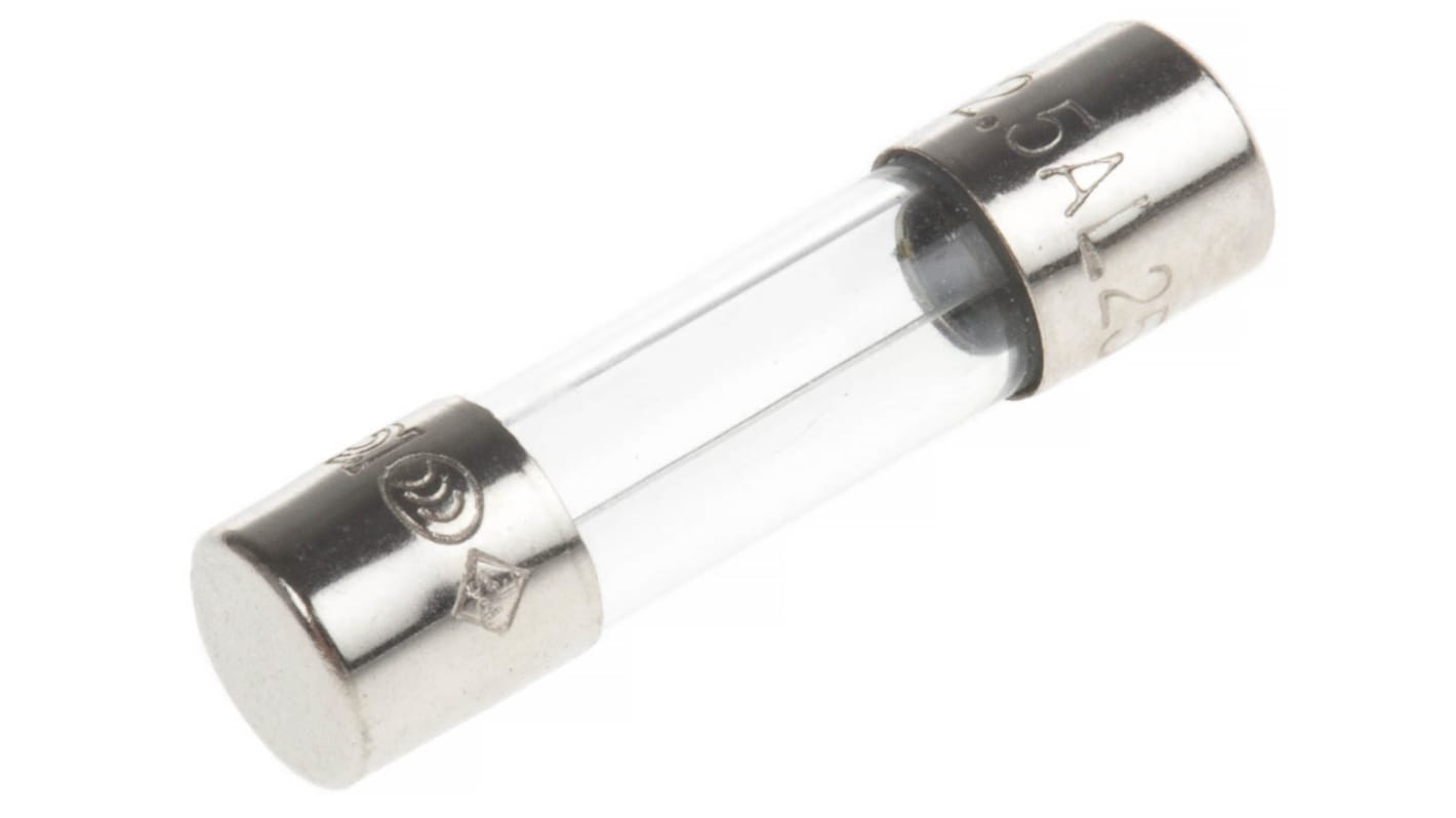 Littelfuse 2.5A T Glass Cartridge Fuse, 5 x 20mm