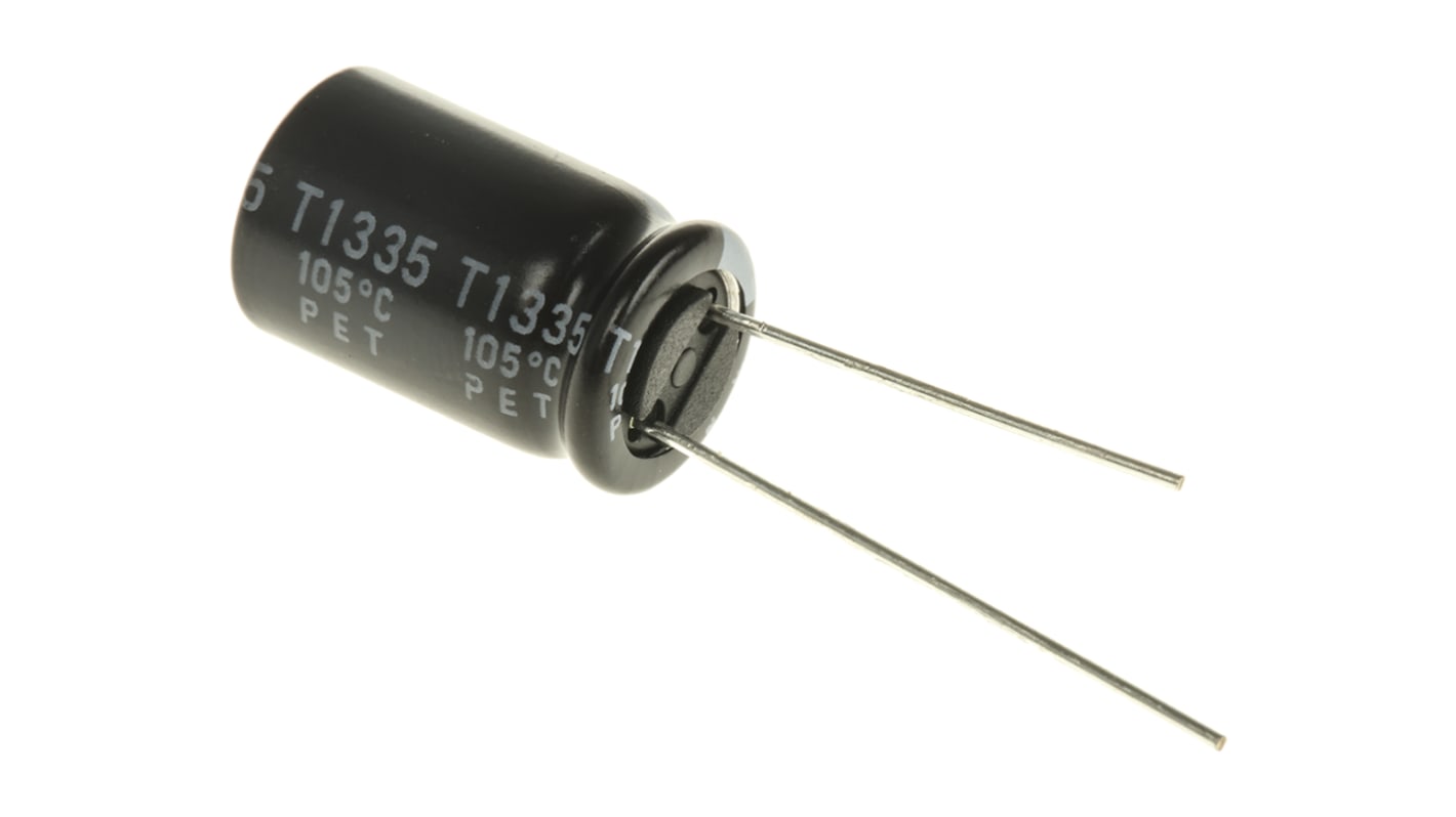 Rubycon ZLJ, THT Aluminium-Elektrolyt Kondensator 1000μF ±20% / 16V dc, Ø 10mm x 16mm, bis 105°C