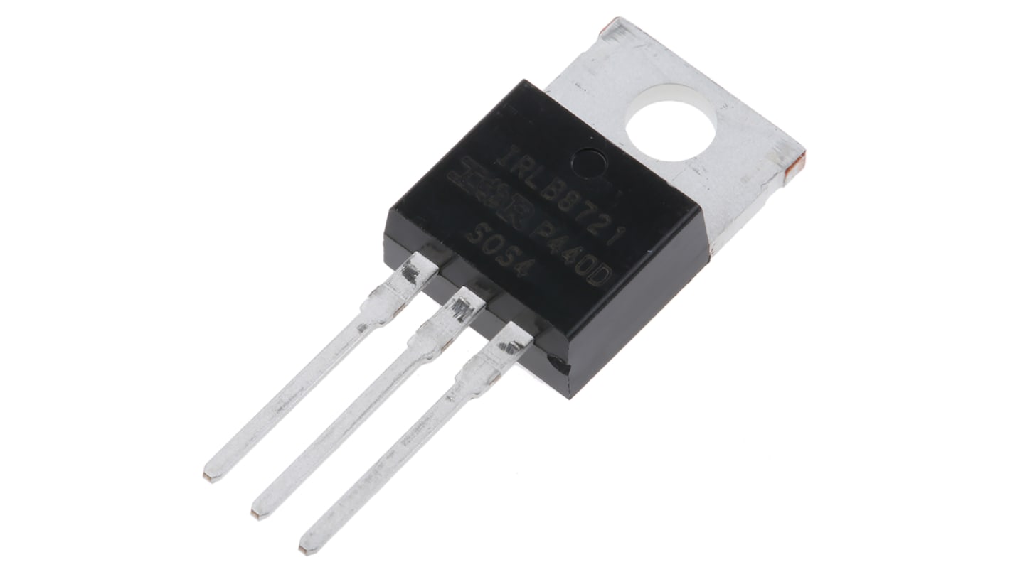Infineon HEXFET N-Channel MOSFET, 62 A, 30 V, 3-Pin TO-220AB IRLB8721PBF