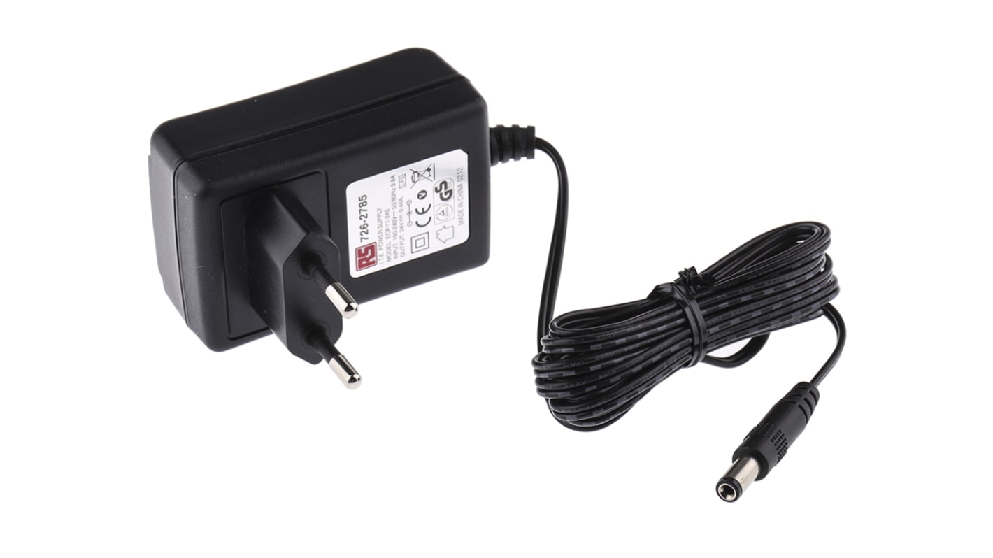 RS PRO 11W AC/DC Adapter 24V dc Output, 460mA Output