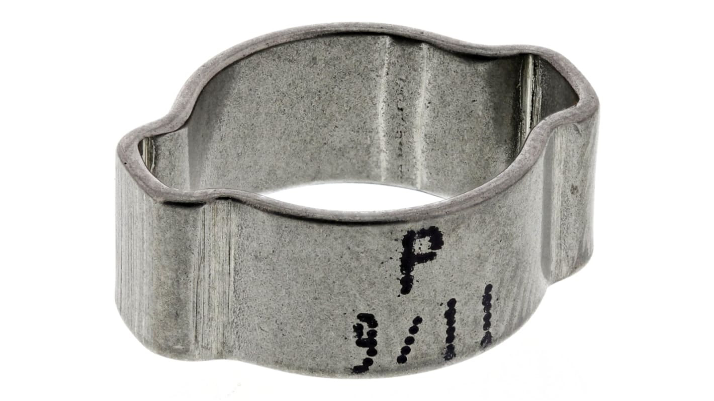 RS PRO Stainless Steel O Clip, 6.5mm Band Width, 9 → 11mm ID