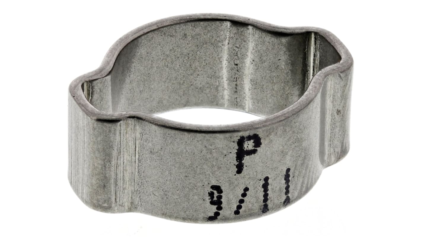 Fascetta stringitubo Jubilee (Clip a O) RS PRO, Ø 9 → 11mm, in Acciaio inox