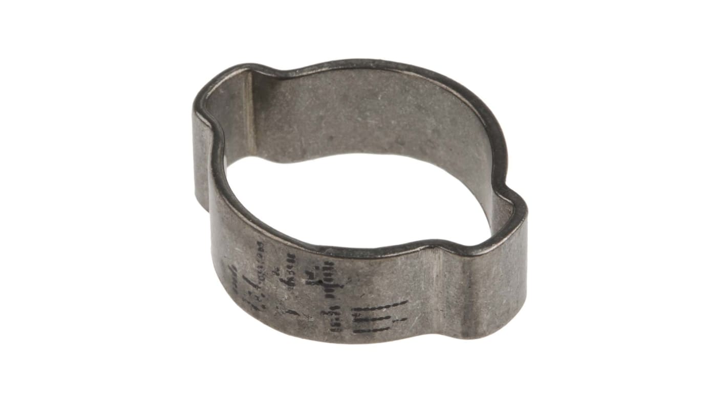 RS PRO Stainless Steel O Clip, 7mm Band Width, 13 → 15mm ID