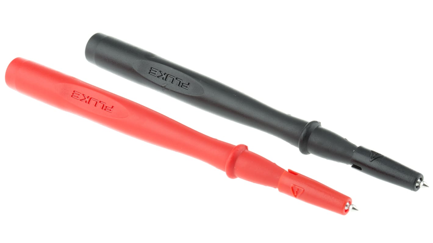 Fluke 2mm测试探头, 黑色，红色, 10A, 1 kV, 600 V