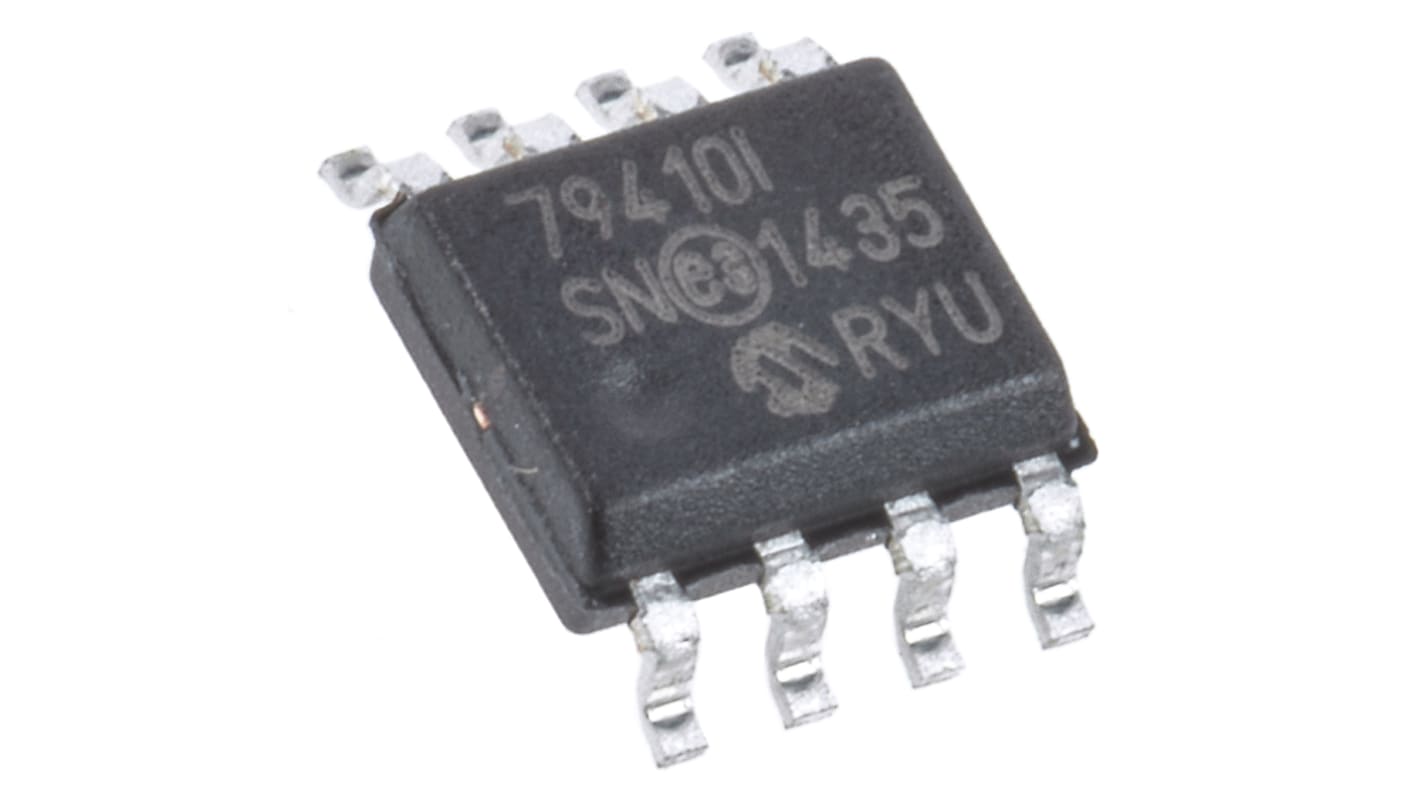 Reloj en tiempo real (RTC) Microchip MCP79410-I/SN, Batería de reserva, calendario, SRAM NV 64B RAM, I2C, SOIC,