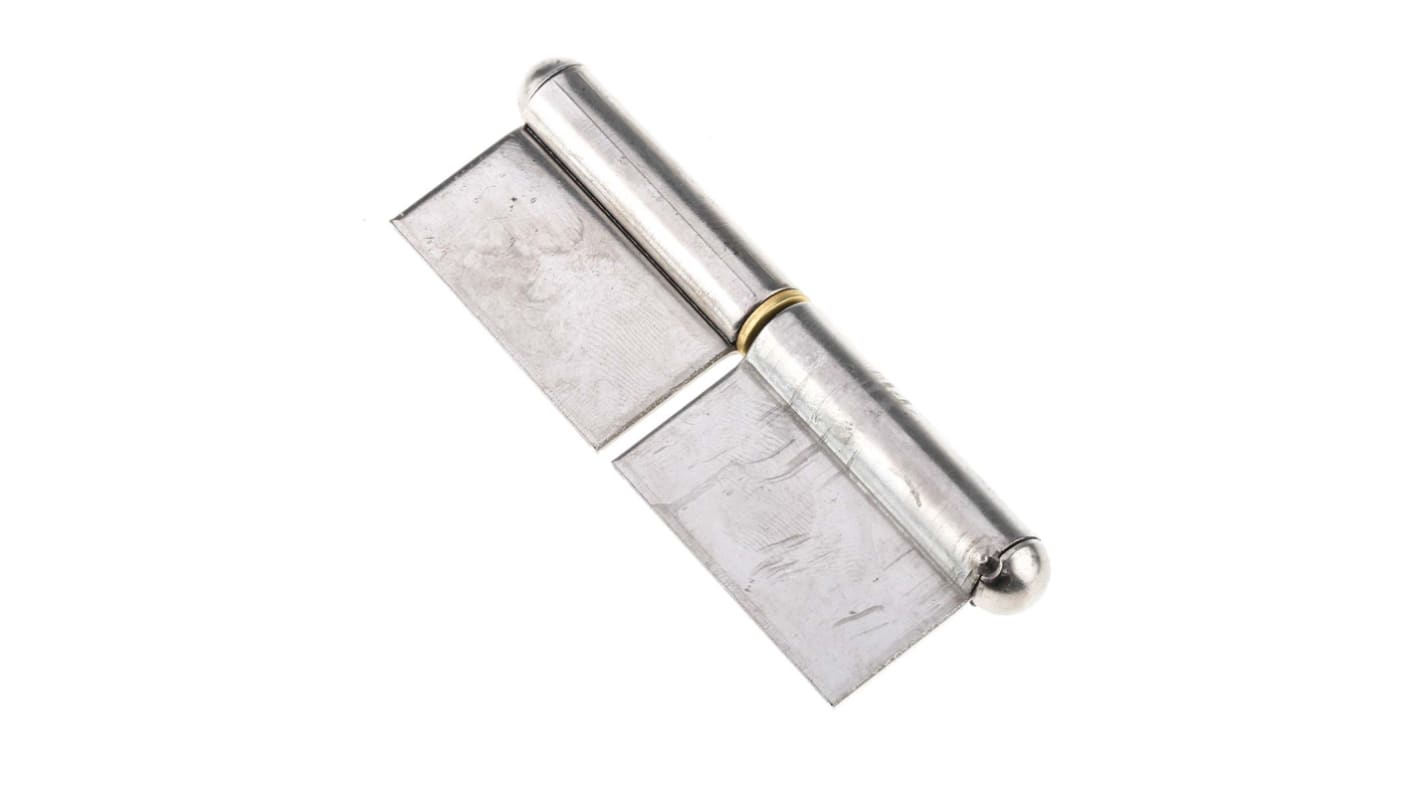 RS PRO Stainless Steel Flag Hinge with a Lift-off Pin, 81.5mm x 48mm x 2mm