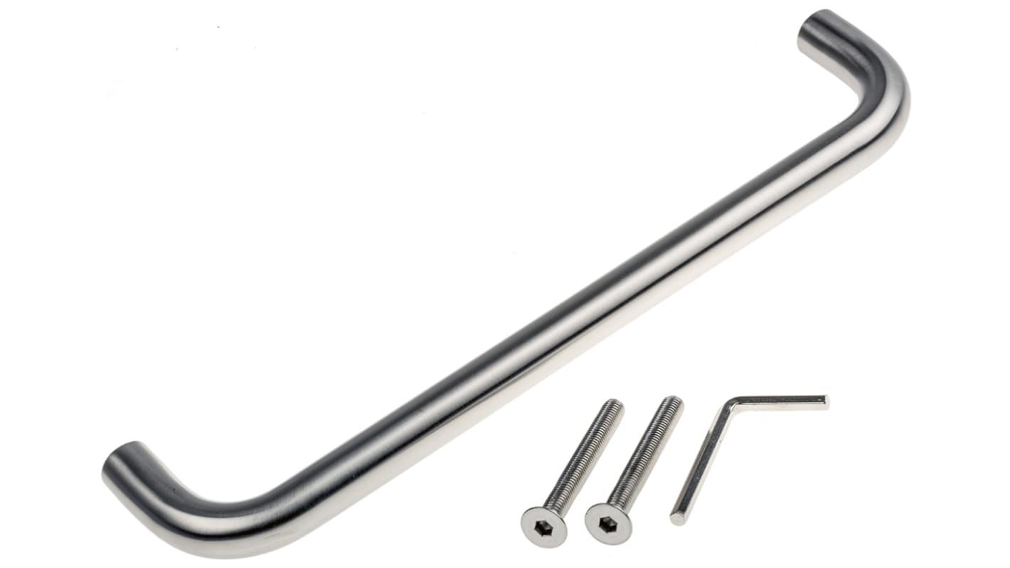RS PRO Silver Stainless Steel Handle, 300mm Length