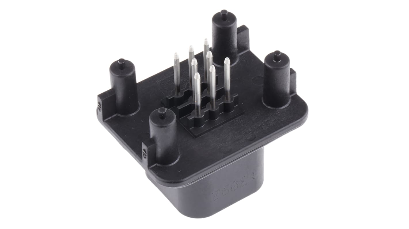 TE Connectivity, AMPSEAL Automotive Connector Plug Black Panel Mount 8 Way, Solder Termination 1-776276-1
