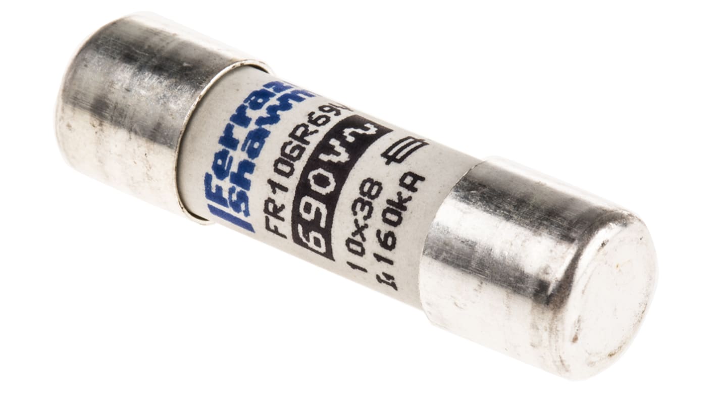 Mersen (メルセン) 管ヒューズ 12.5A 10 x 38mm 690V ac (超速断 