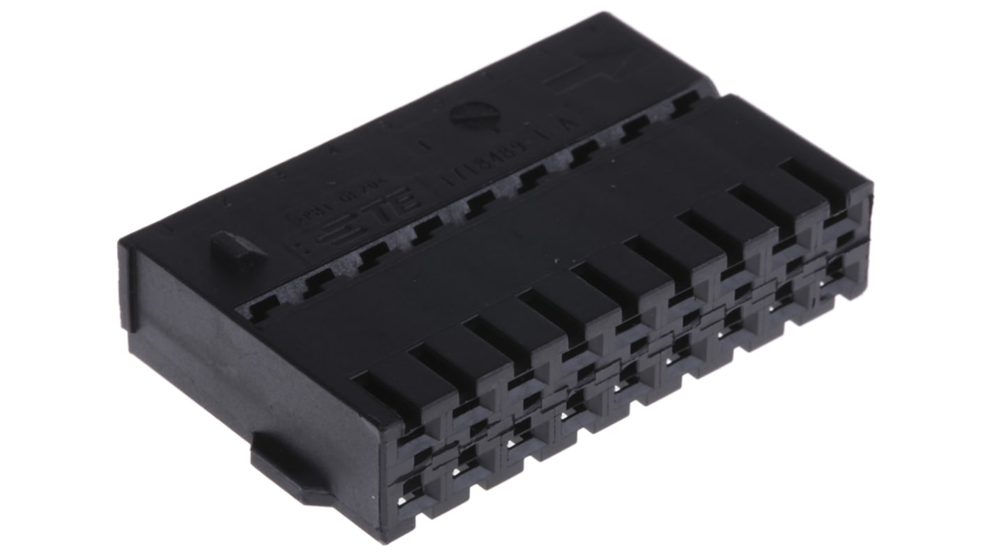 TE Connectivity, AMP MCP 1.5K Automotive Connector Socket Black Cable Mount 18 Way 1718489-1