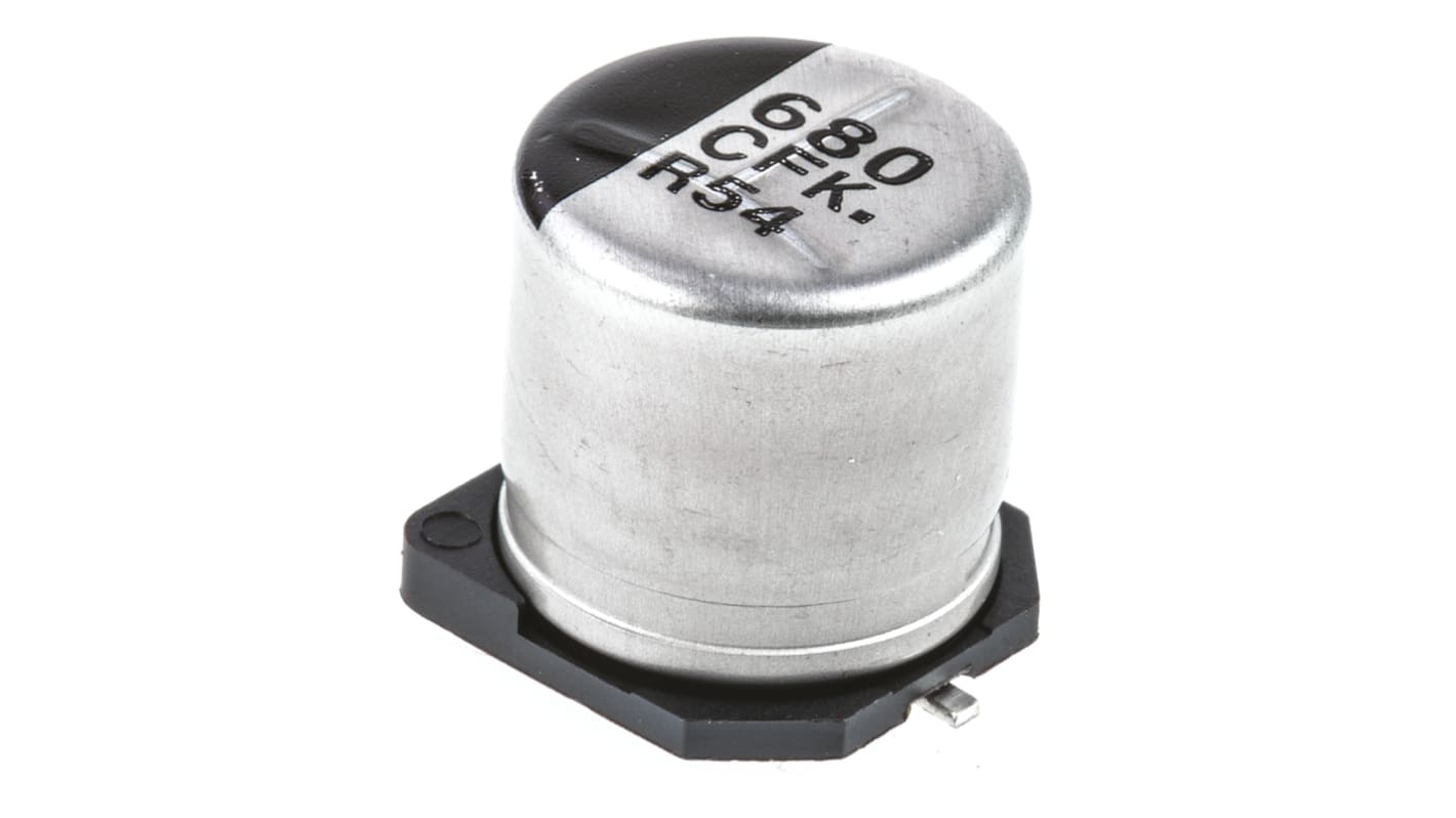 Panasonic 680μF Electrolytic Capacitor 16V dc, Surface Mount - EEEFK1C681GP