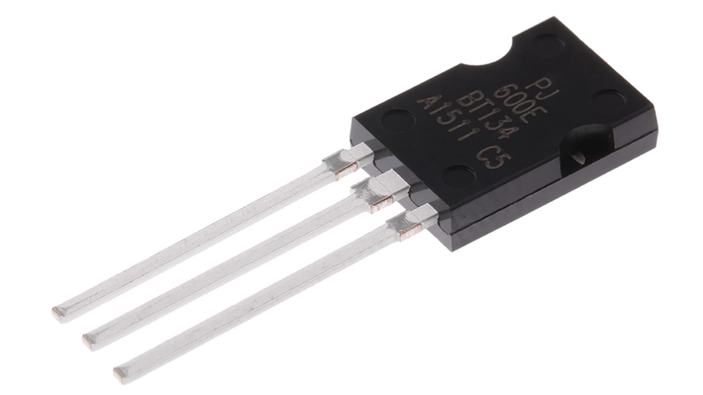 WeEn Semiconductors 双向可控硅, SIP, IT(AV) 4A, Ihold 15mA, Udrm 600V, 通孔安装, 3针