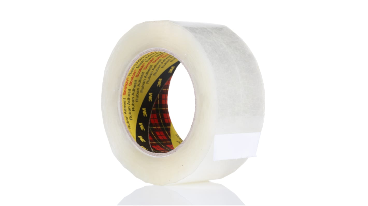 3M 313 SCOTCH 313 Transparent Packing Tape, 100m x 50mm