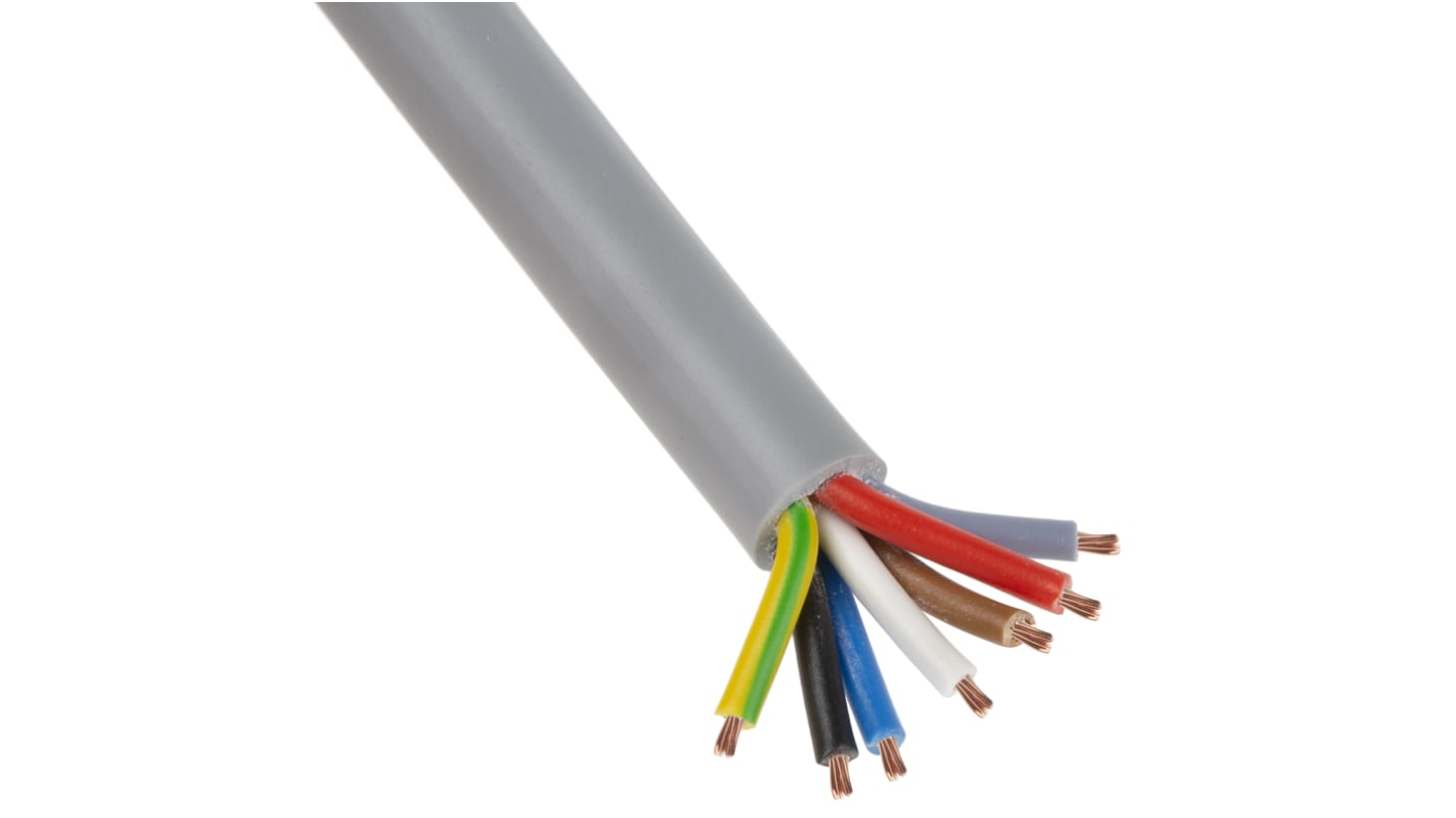 Câble de commande Lapp ÖLFLEX CLASSIC 100 300/500 V, 7 x 0,5 mm², 20 AWG, gaine PVC Gris, , 50m