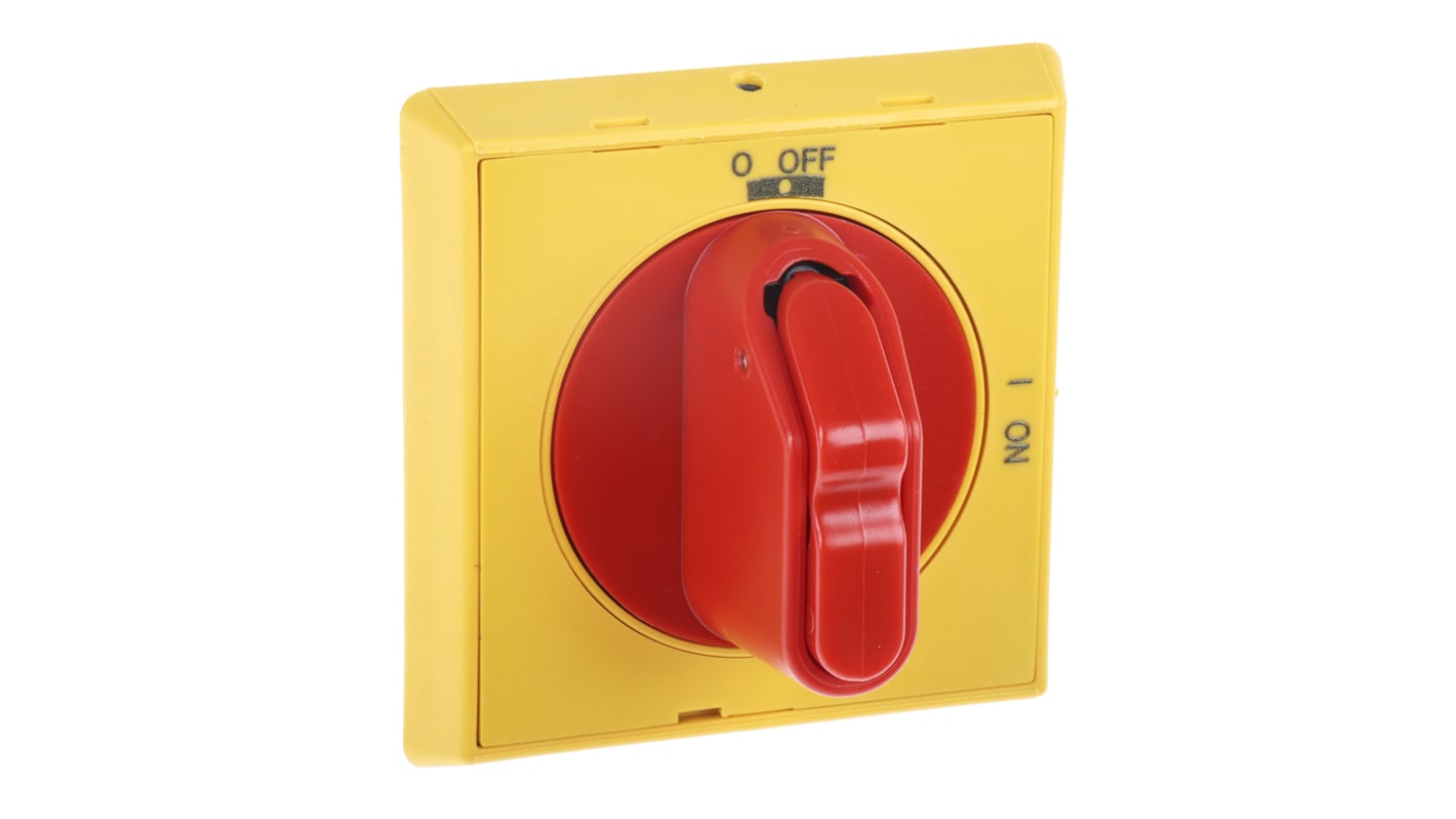 ABB fur OT Serie Griff rot gelb 3 fach abschlieBbar IP 65
