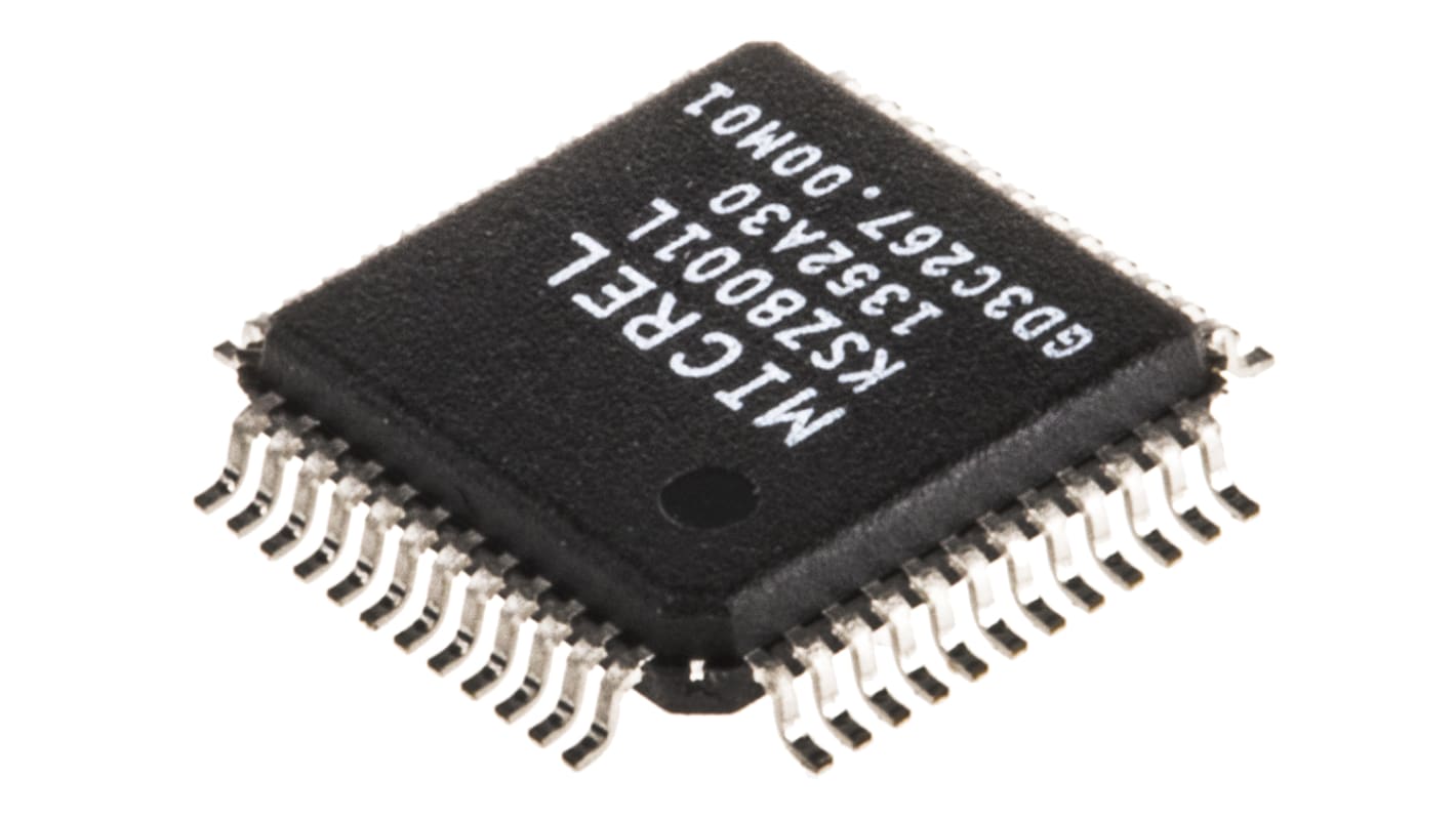 Microchip , 1-Channel Ethernet Transceiver 48-Pin LQFP, KSZ8001L