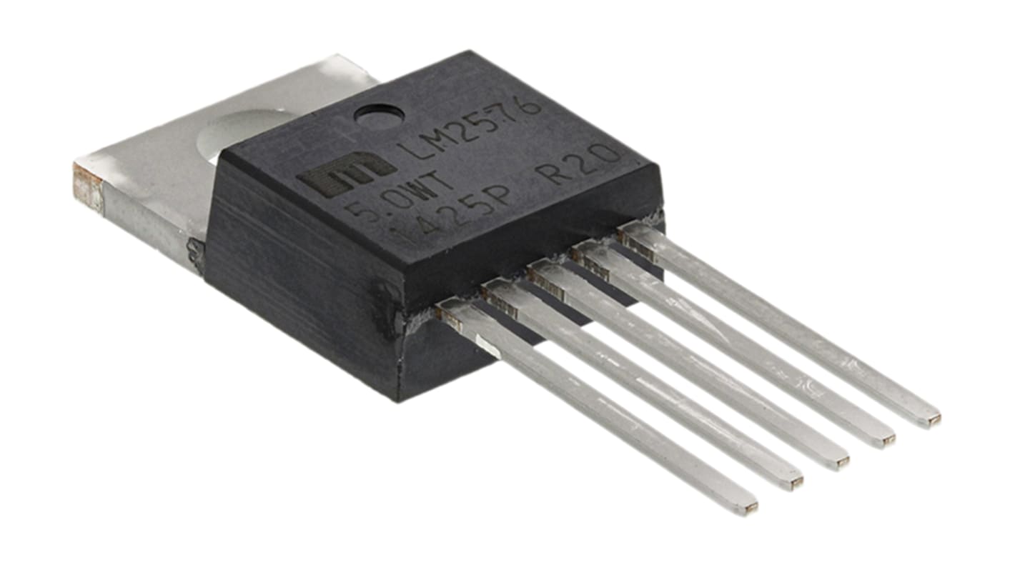 Microchip LM2576-5.0WT, 1-Channel, Step Down DC-DC Converter 5-Pin, TO-220