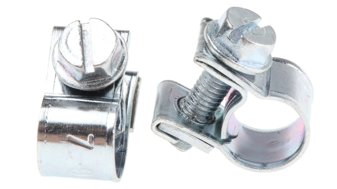 JCS Hi-Torque 钢卡箍, 7 → 9mm内径, 带宽9mm, 螺栓传动
