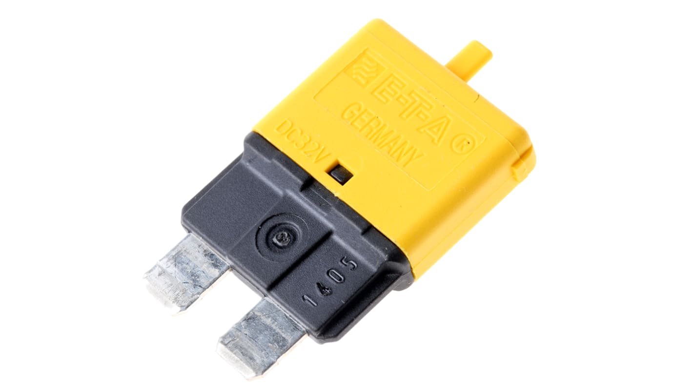 ETA Thermal Circuit Breaker - 1616  Single Pole 32V Voltage Rating, 20A Current Rating