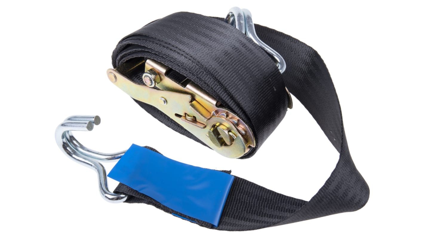 RS PRO PET Spanngurte mit Klauenhaken 45mm x 4m, 1200kg