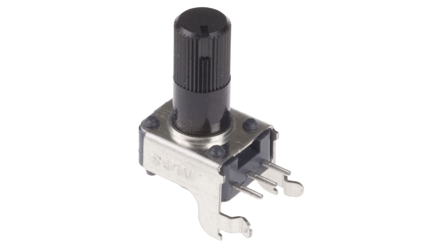 Alps Alpine 10kΩ Rotary Potentiometer 1-Gang, Panel Mount (Through Hole), RK09K1110A0J