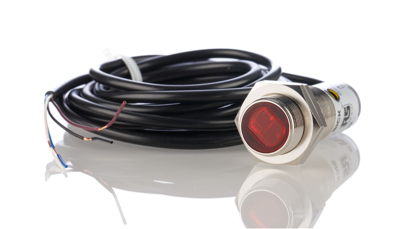 RS PRO Background Suppression Photoelectric Sensor, Barrel Sensor, 1 mm → 140 mm Detection Range