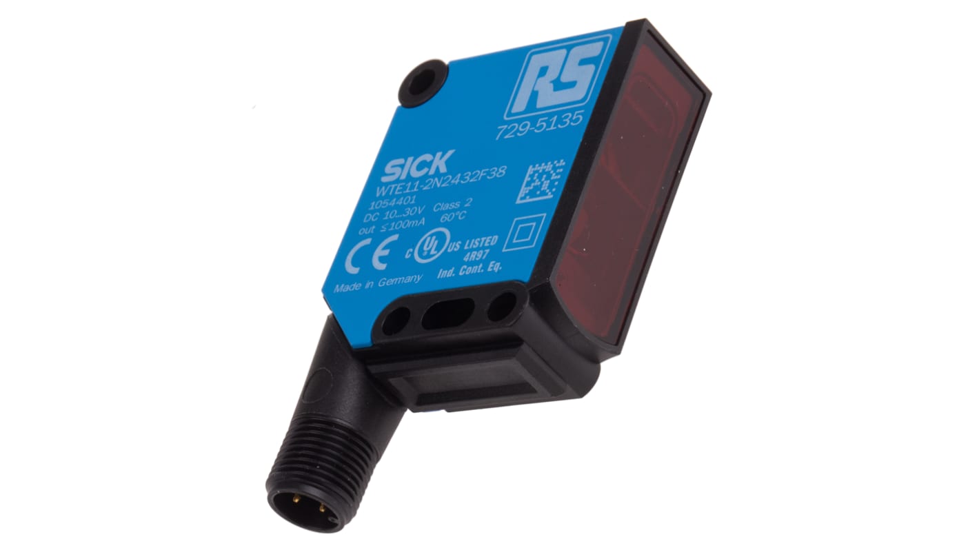 Rs-Online Sensore fotoelettrico Rettangolare RS PRO a diffusione rilevamento 40 mm → 1 m. uscita NPN