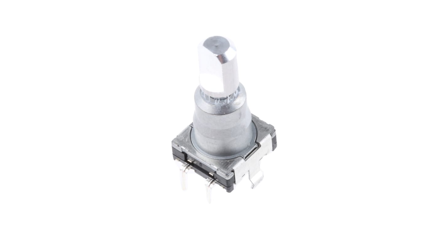 Alps Alpine 增量旋转编码器, 15脉冲/转, 扁平轴, 5.975 mm轴径, 20mm轴长, 通孔安装, 数字方波信号