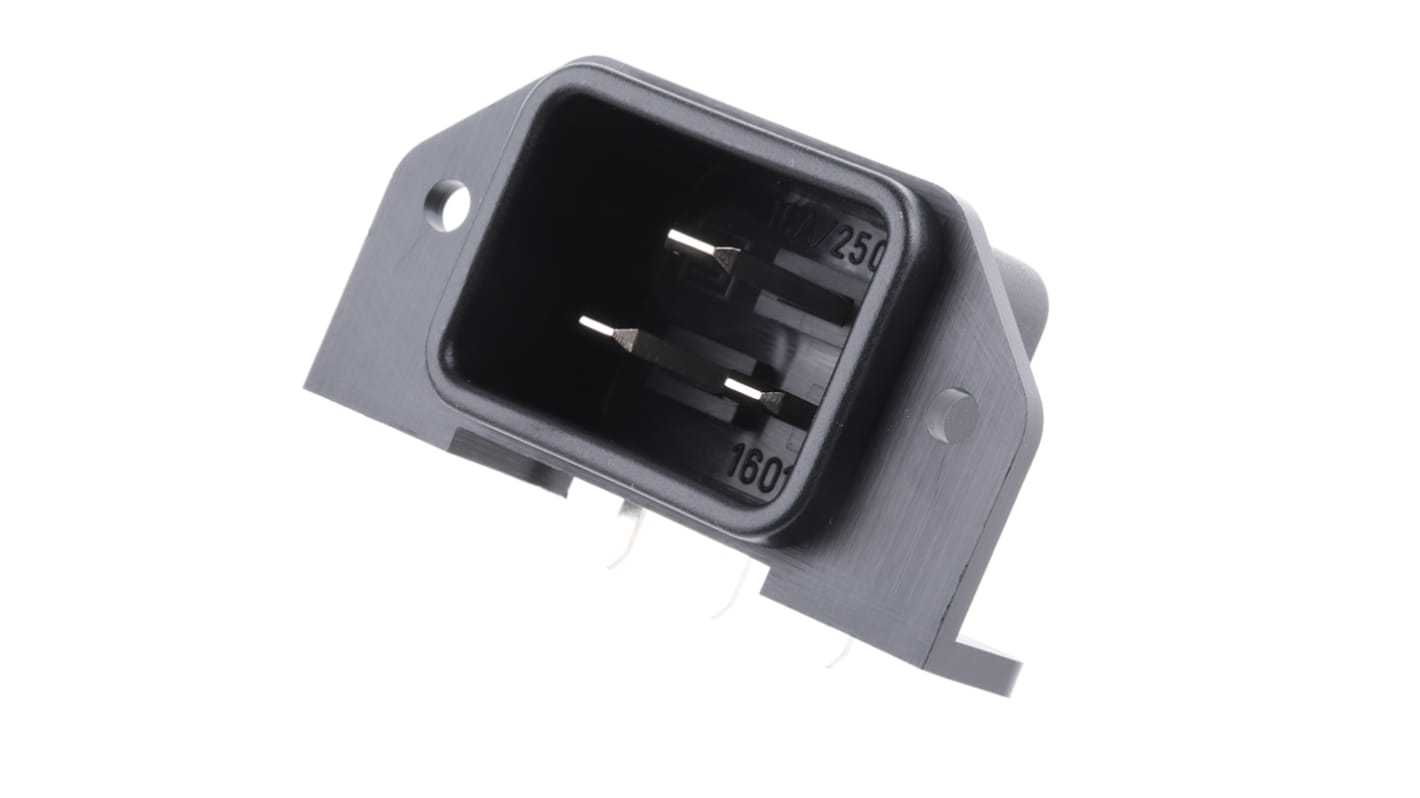 Schurter C20 Panel Mount IEC Connector Male, 16A, 250 V