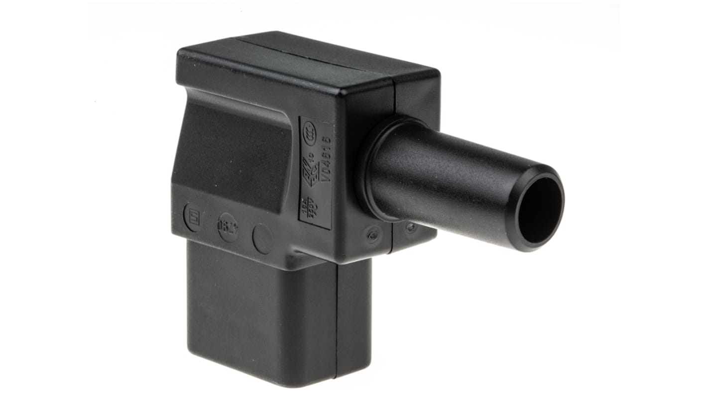 Schurter C19 Right Angle Cable Mount IEC Connector Socket, 16A, 250 V