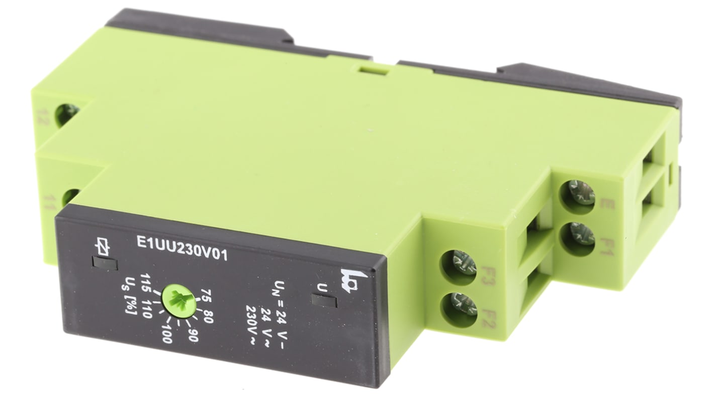 Tele Voltage Monitoring Relay, 1 Phase, SPDT, Maximum of 24V ac/dc, DIN Rail