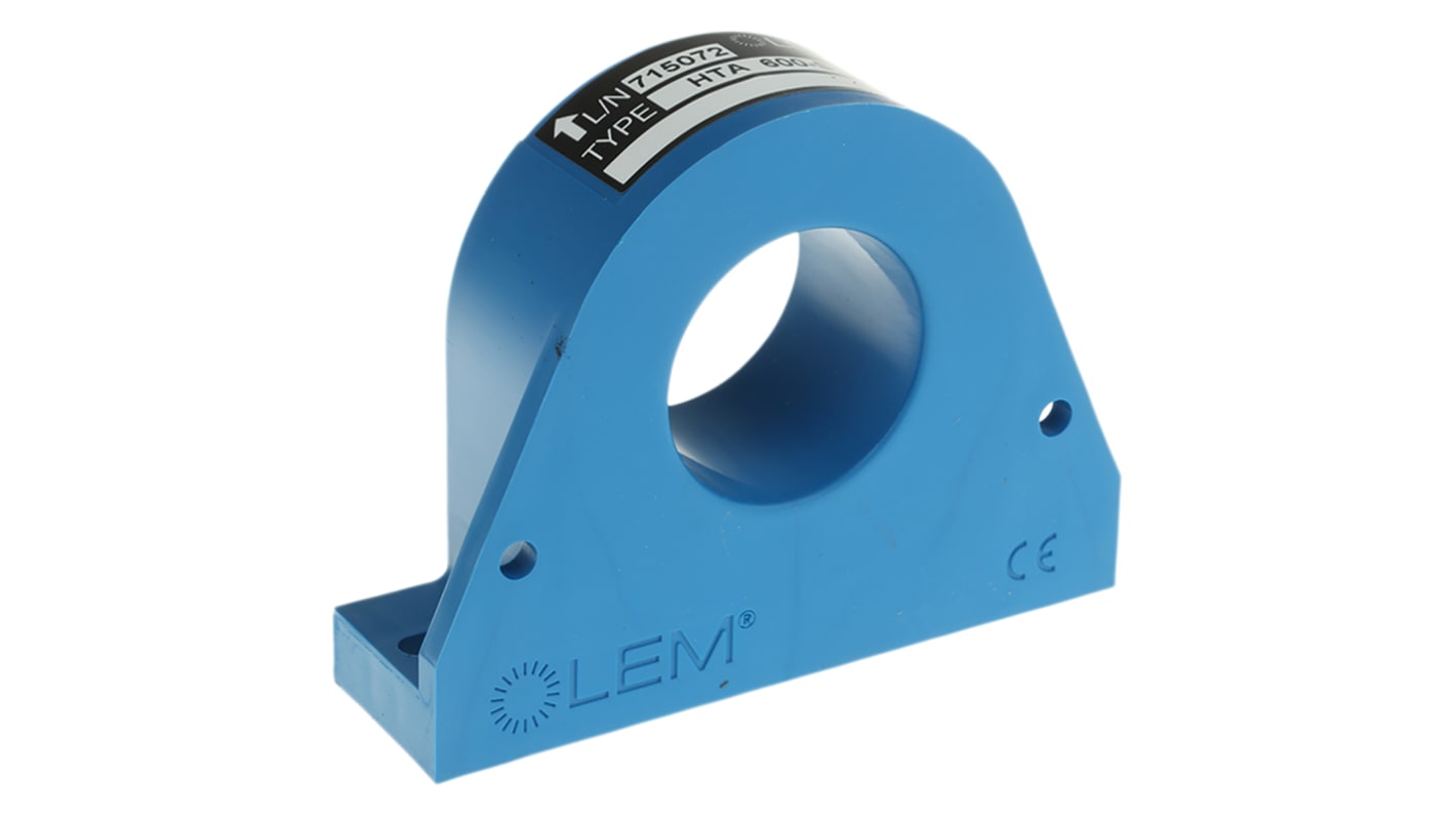 LEM 电流互感器, 开路传感器, 600A输入, 电流比600:1, ±15 V电源, 面板安装, 32mm孔, HTA系列