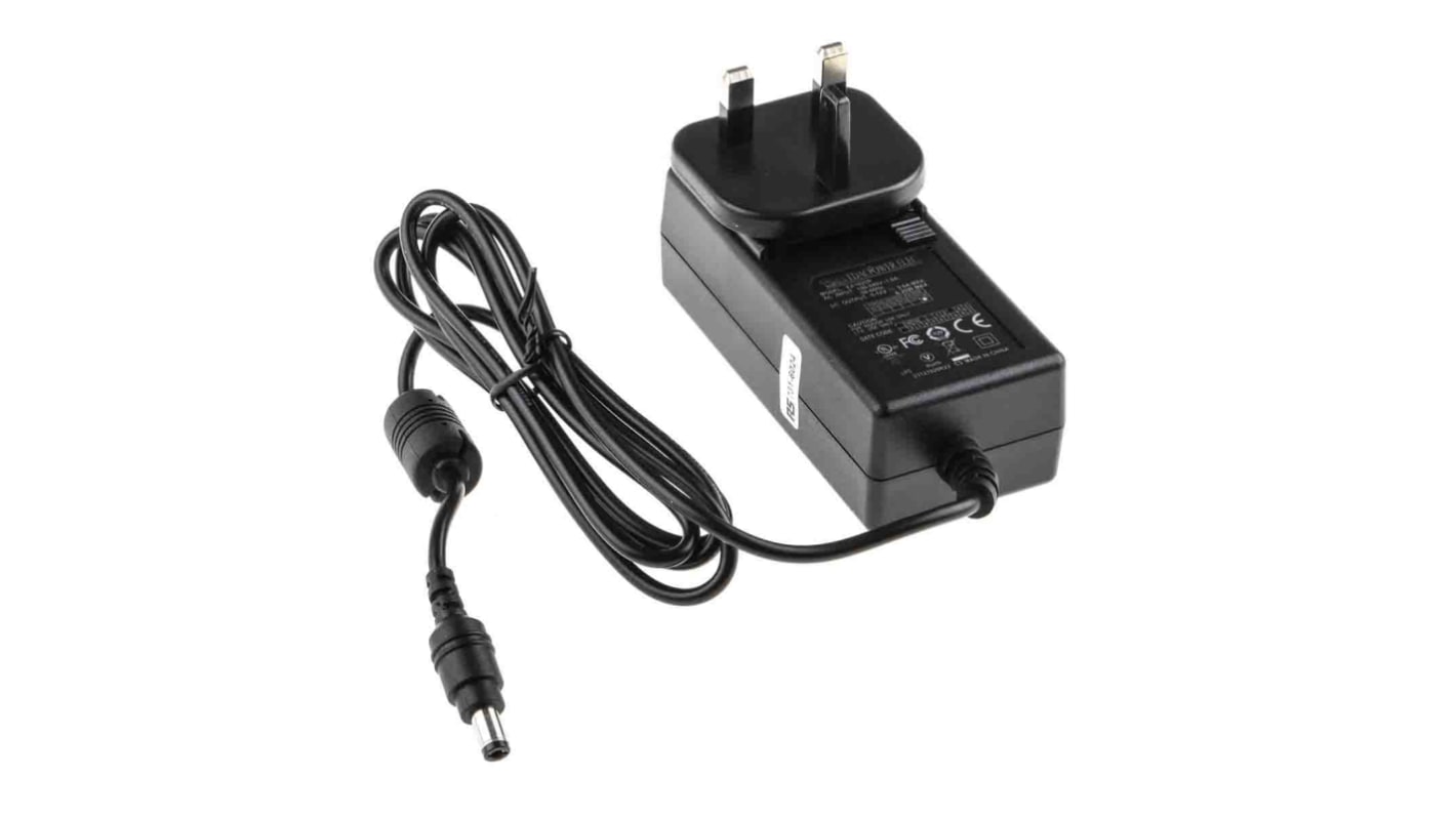 RS PRO 20W AC/DC Adapter 12V dc Output, 1.66A Output