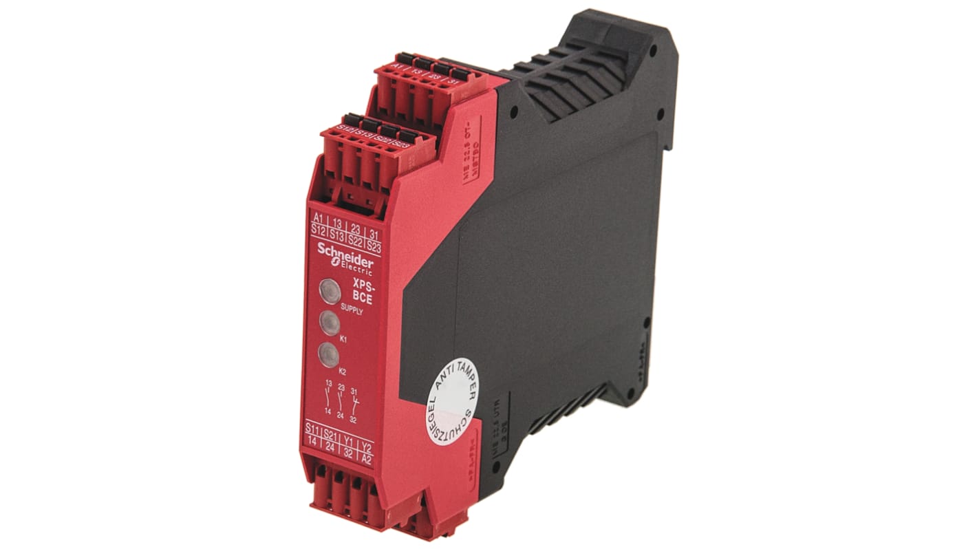 Schneider Electric Two Hand Control Safety Relay, 24V ac/dc, 2 Safety Contacts