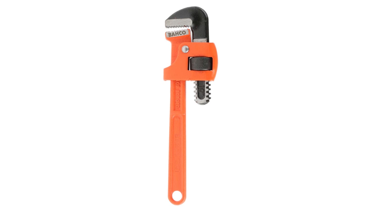 Bahco Pipe Wrench, 230 mm Overall, 35mm Jaw Capacity, Metal Handle