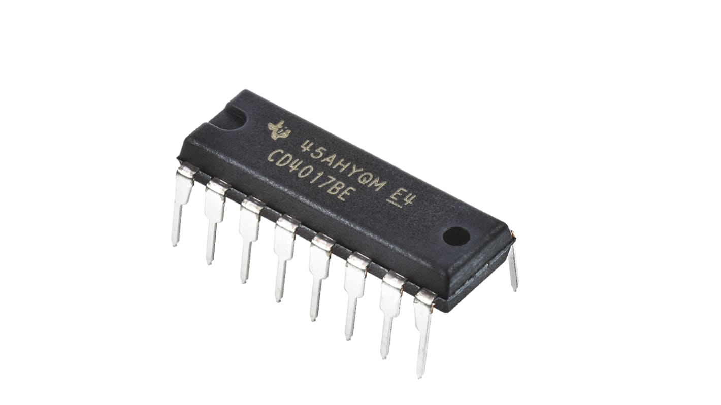 Texas Instruments Zähler 5-Bit Zähler, Divider CMOS Aufwärtszähler THT Dekade 16-Pin PDIP 1