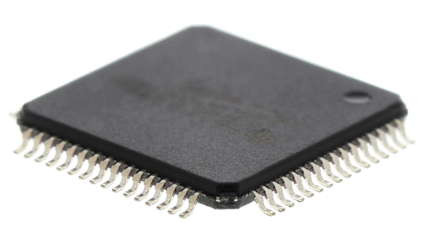 ADS1298IPAG,Analogue Front End IC, 8-Channel 24 bit, 32ksps SPI, 64-Pin TQFP