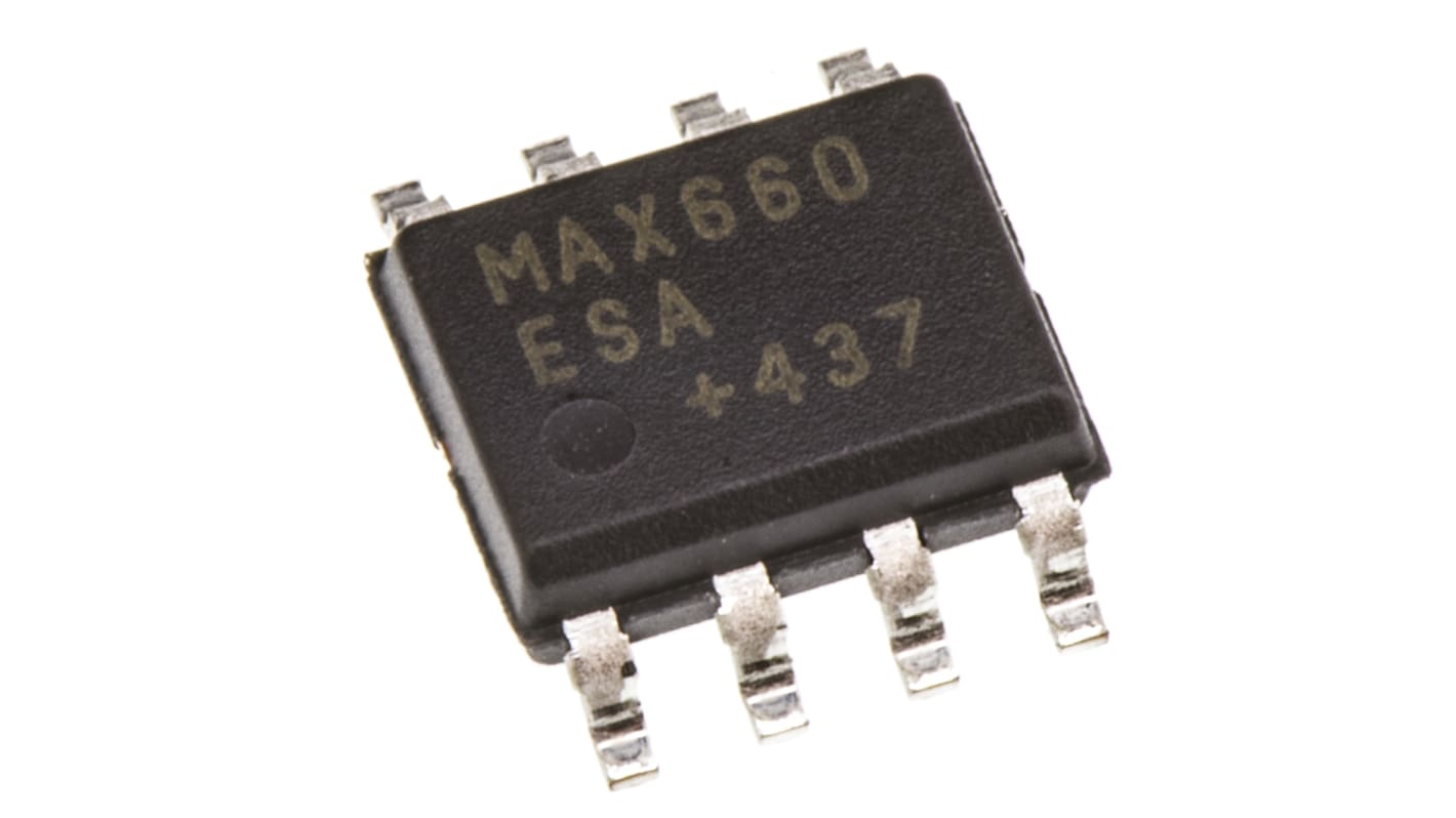 Regulador MAX660ESA+, 100mA SOIC, 8 pines