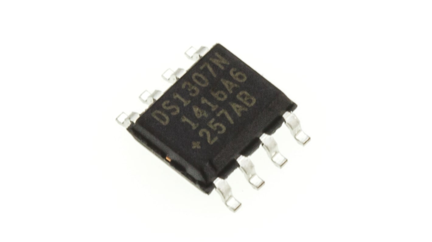 Maxim Integrated DS1307ZN+, Real Time Clock (RTC), 56B RAM Serial-I2C, 8-Pin SOIC